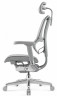 Кресло FALTO IOO-E2 ELITE( Серый каркас/сетка T-168-B2 Natural Mesh светло серый/крестовина металл)