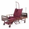 Медицинская кровать для лежачих больных MED-MOS YG-5 (ЛДСП венге, 13 секций, матрас, уголки, ТУ, столик, ванночка, БП, К)
