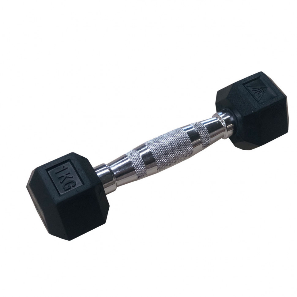 Гантели DFC гексаг. обрезиненная пара DB001-1 кг