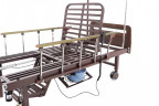 Кровать для лежачих больных электр. Мед-Мос YG-2 ЛДСП Венге с матрасом