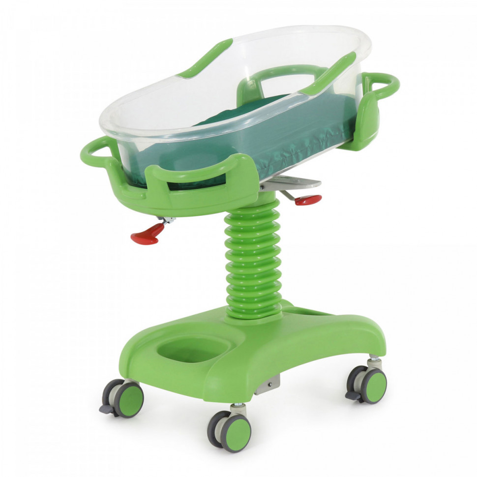 Кровать неонатальная Мед-Мос F-48 (MM-2012Р-01) 3 функции (с матрасом), цвет зеленый